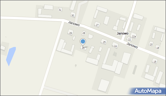 Janowo, Janowo, 26, mapa Janowo