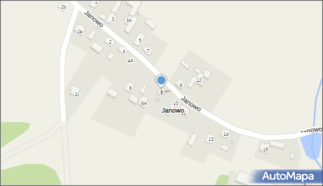 Janowo, Janowo, 8, mapa Janowo