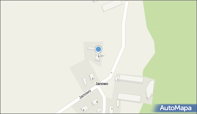 Janowo, Janowo, 5, mapa Janowo