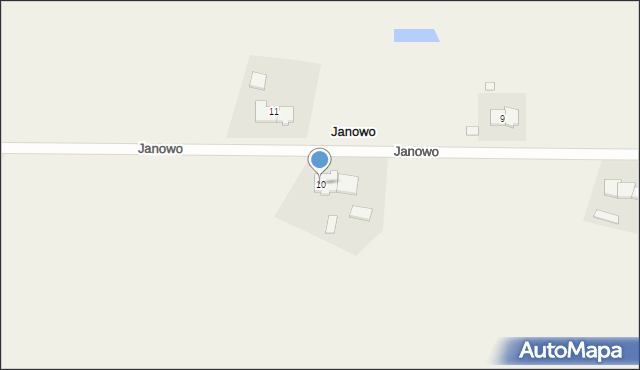 Janowo, Janowo, 10, mapa Janowo