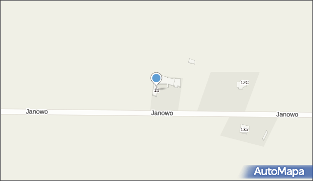Janowo, Janowo, 14, mapa Janowo