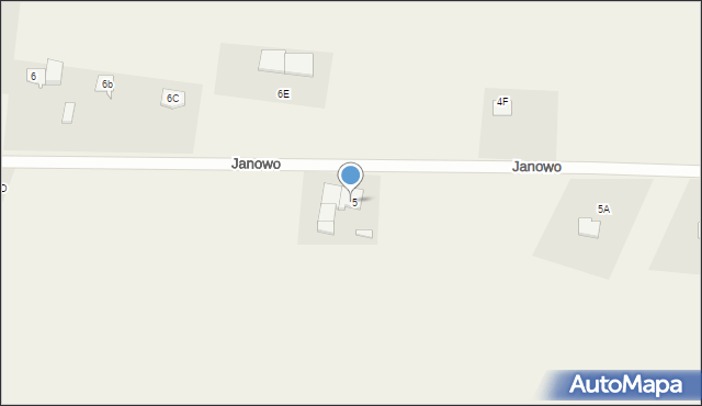 Janowo, Janowo, 5, mapa Janowo