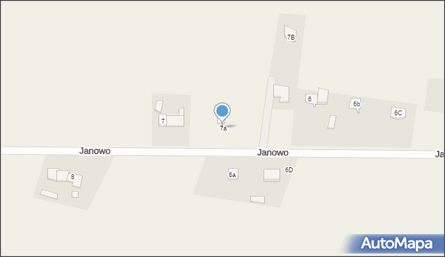 Janowo, Janowo, 7a, mapa Janowo