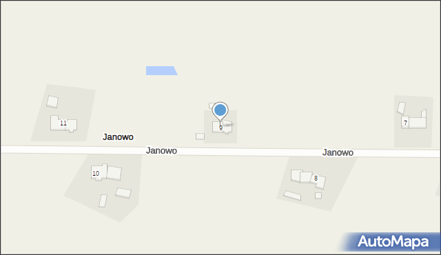 Janowo, Janowo, 9, mapa Janowo