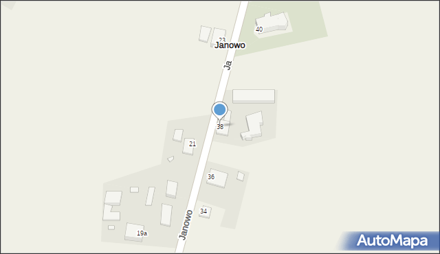 Janowo, Janowo, 38, mapa Janowo