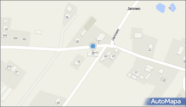 Janowo, Janowo, 26, mapa Janowo