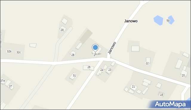 Janowo, Janowo, 27, mapa Janowo