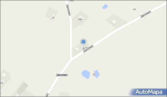 Janowo, Janowo, 48, mapa Janowo