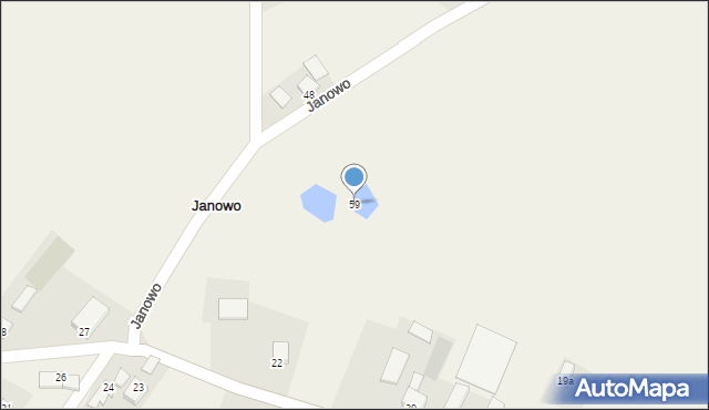 Janowo, Janowo, 59, mapa Janowo