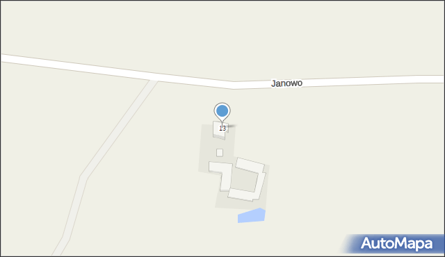 Janowo, Janowo, 13, mapa Janowo