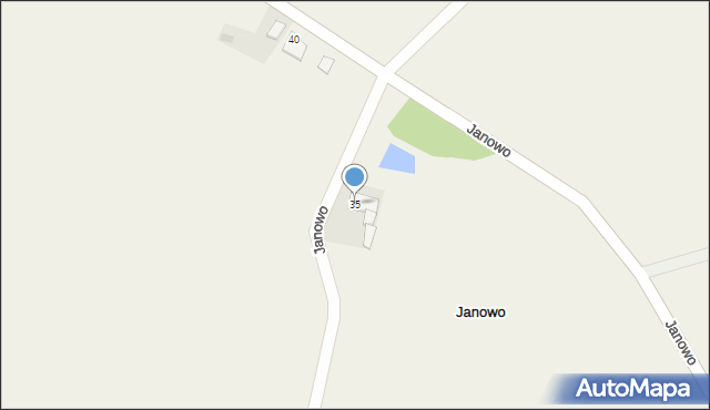 Janowo, Janowo, 35, mapa Janowo