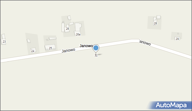 Janowo, Janowo, 31, mapa Janowo