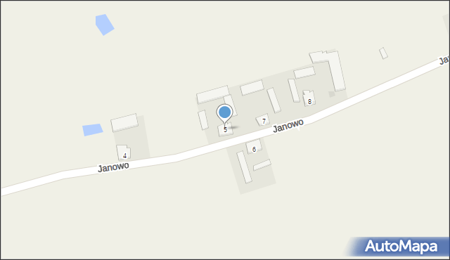 Janowo, Janowo, 5, mapa Janowo