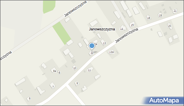 Janowszczyzna, Janowszczyzna, 12, mapa Janowszczyzna