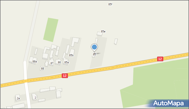 Januszewice, Januszewice, 85, mapa Januszewice