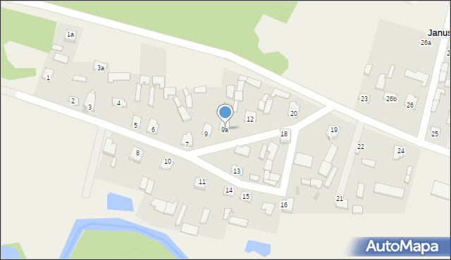 Januszewice, Januszewice, 9a, mapa Januszewice