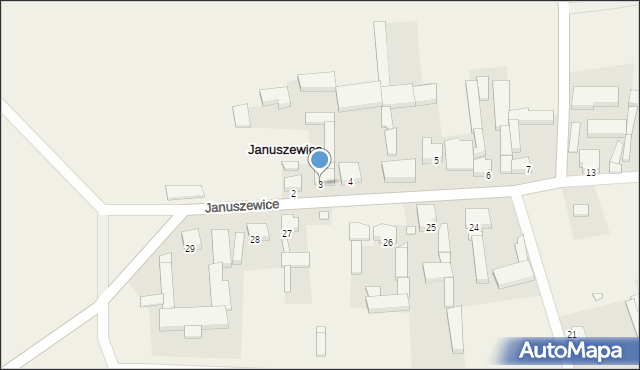 Januszewice, Januszewice, 3, mapa Januszewice