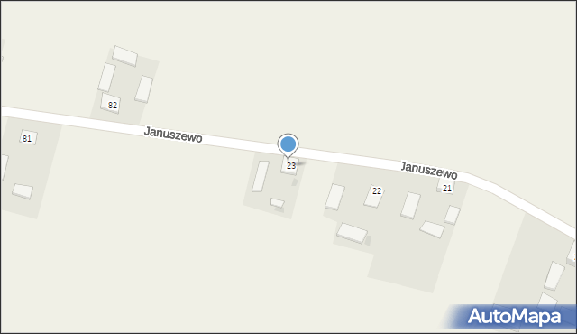 Januszewo, Januszewo, 91, mapa Januszewo