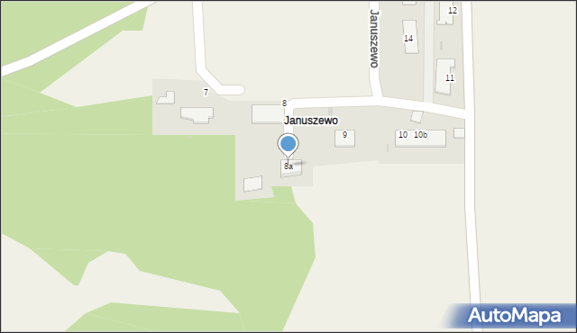 Januszewo, Januszewo, 8a, mapa Januszewo