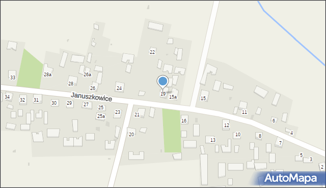 Januszkowice, Januszkowice, 19, mapa Januszkowice