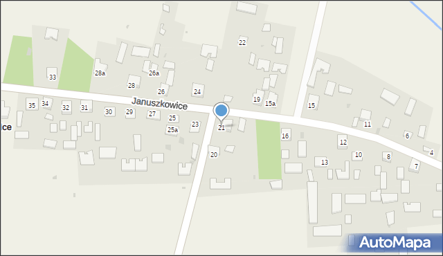 Januszkowice, Januszkowice, 21, mapa Januszkowice