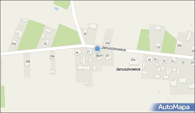 Januszkowice, Januszkowice, 35b, mapa Januszkowice