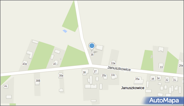 Januszkowice, Januszkowice, 39, mapa Januszkowice