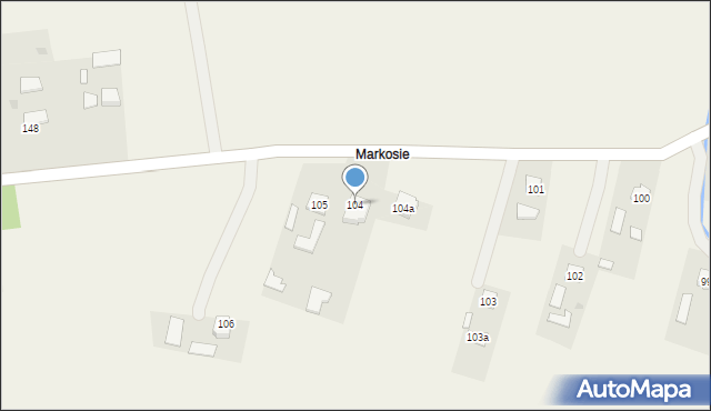 Januszkowice, Januszkowice, 104, mapa Januszkowice