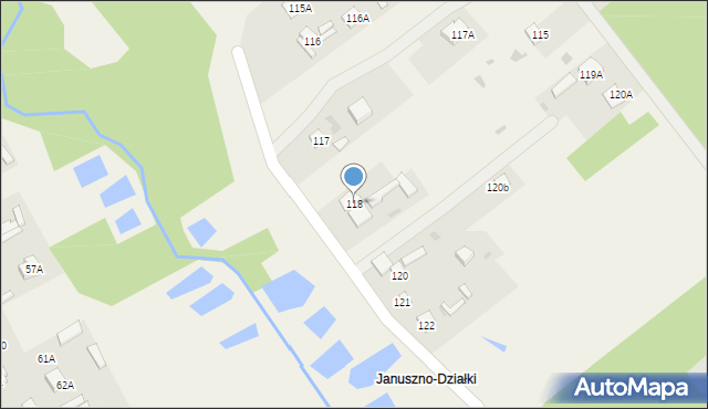 Januszno, Januszno, 118, mapa Januszno