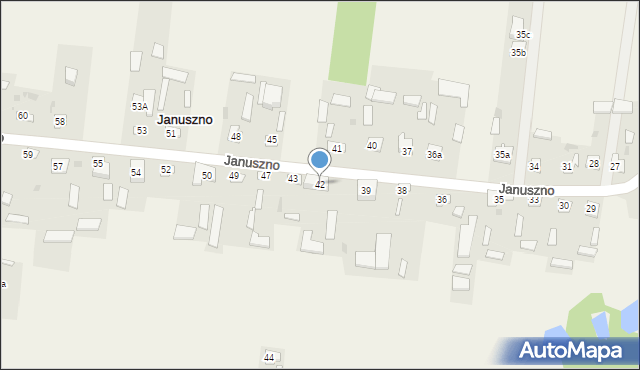 Januszno, Januszno, 42, mapa Januszno
