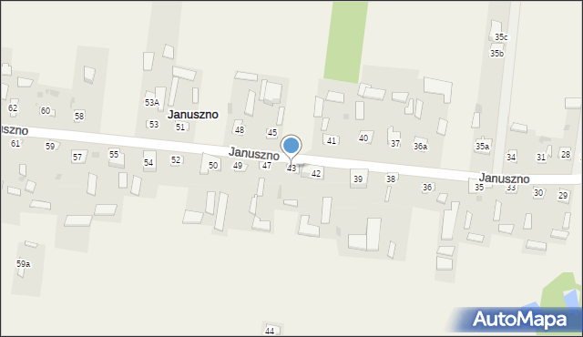 Januszno, Januszno, 43, mapa Januszno