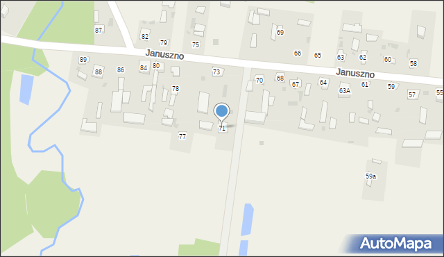 Januszno, Januszno, 71, mapa Januszno