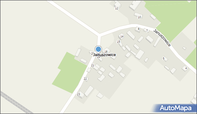 Januszowice, Januszowice, 19, mapa Januszowice