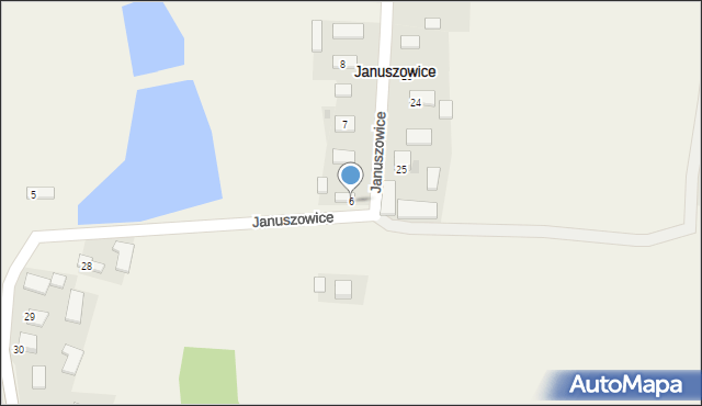 Januszowice, Januszowice, 6, mapa Januszowice