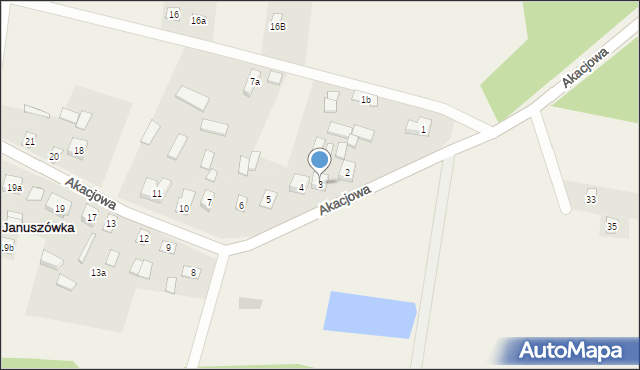 Januszówka, Januszówka, 3, mapa Januszówka