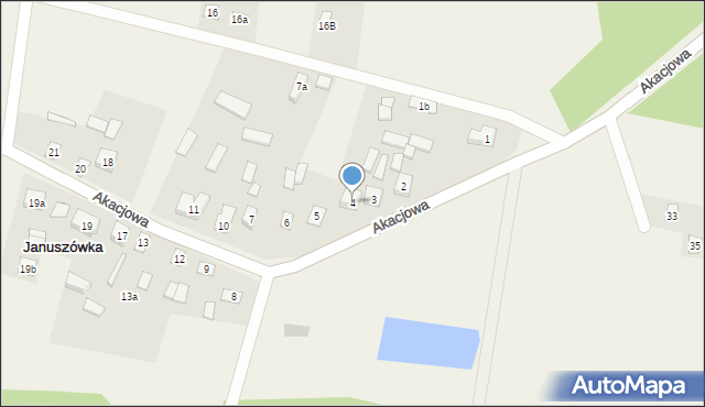 Januszówka, Januszówka, 4, mapa Januszówka