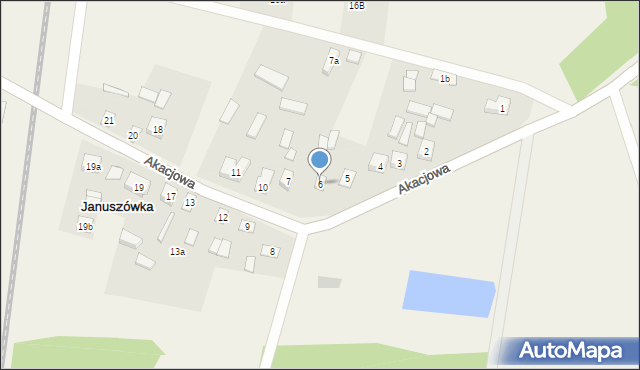 Januszówka, Januszówka, 6, mapa Januszówka