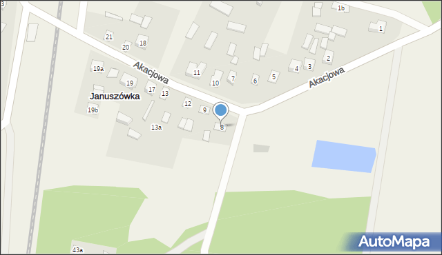 Januszówka, Januszówka, 8, mapa Januszówka