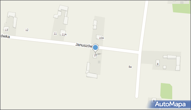 Januszówka, Januszówka, 10, mapa Januszówka