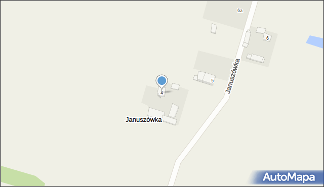 Januszówka, Januszówka, 4, mapa Januszówka