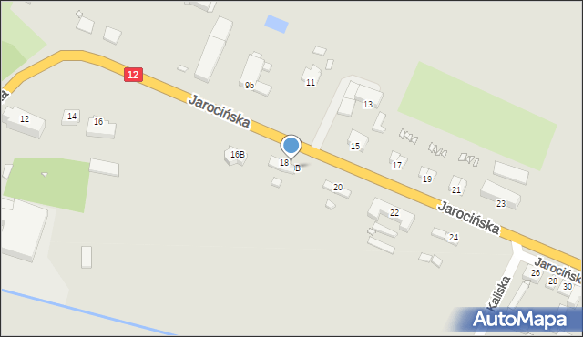 Jaraczewo, Jarocińska, 18B, mapa Jaraczewo