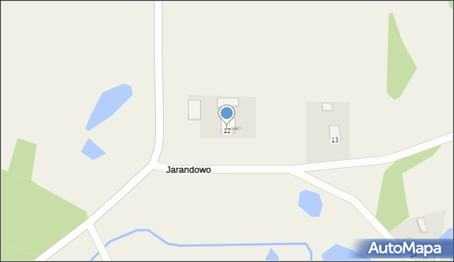 Jarandowo, Jarandowo, 12, mapa Jarandowo