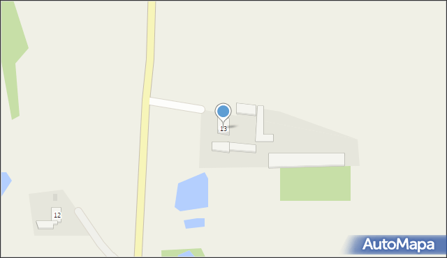 Jarantowice, Jarantowice, 13, mapa Jarantowice