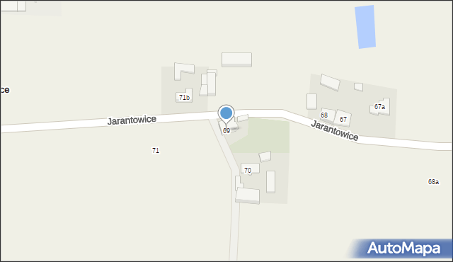 Jarantowice, Jarantowice, 69, mapa Jarantowice