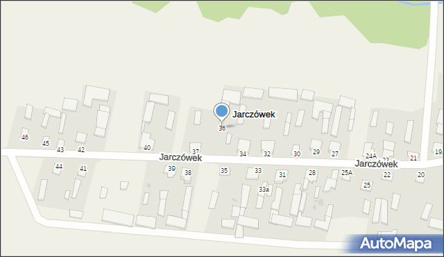 Jarczówek, Jarczówek, 36, mapa Jarczówek