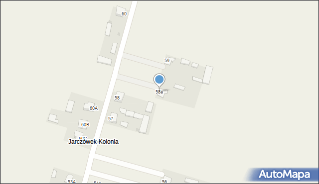 Jarczówek, Jarczówek, 58a, mapa Jarczówek