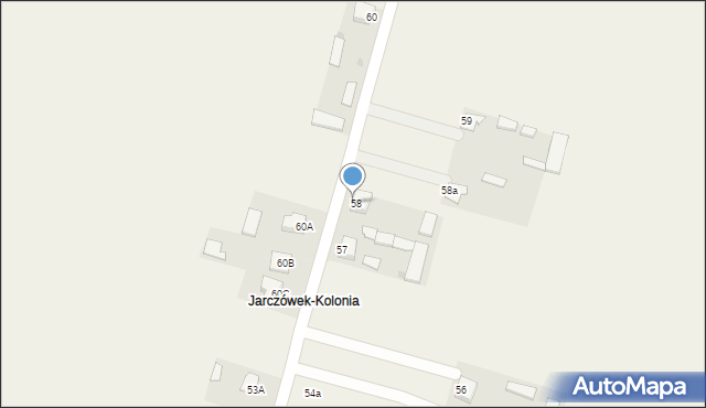 Jarczówek, Jarczówek, 58b, mapa Jarczówek