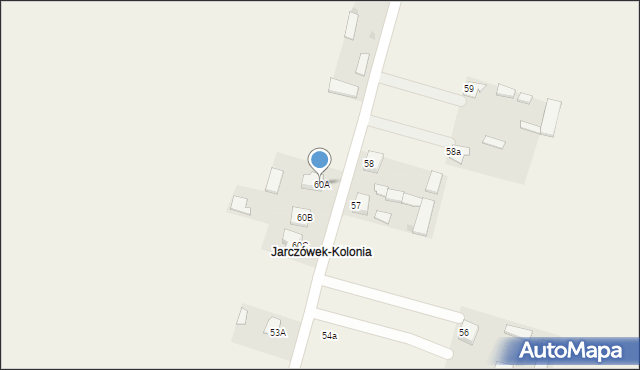 Jarczówek, Jarczówek, 60A, mapa Jarczówek