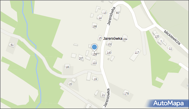 Jareniówka, Jareniówka, 128, mapa Jareniówka