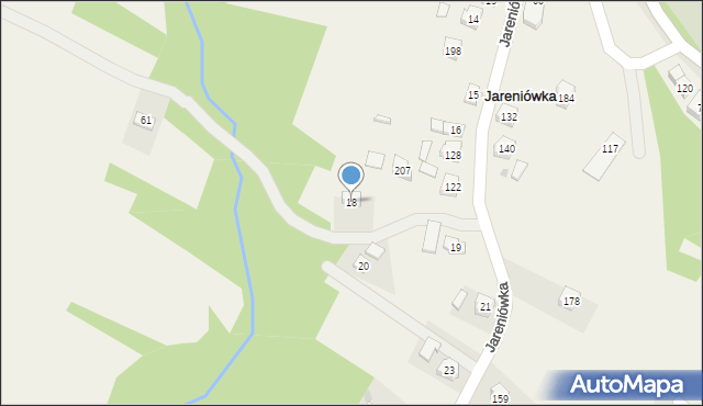 Jareniówka, Jareniówka, 18, mapa Jareniówka